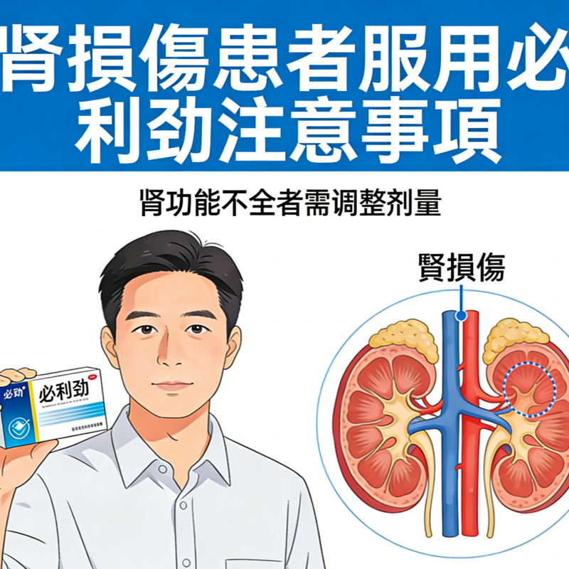 腎損傷患者服用必利勁注意事項