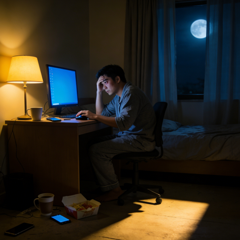 熬夜影響樂威壯的效果