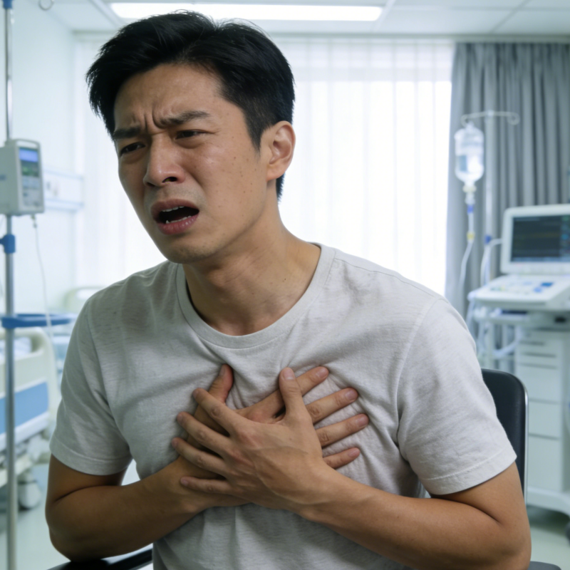 胸悶，呼吸困難