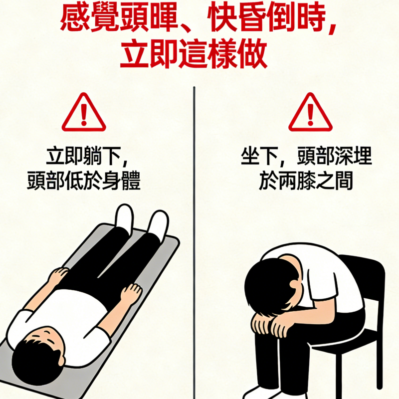 服用必利勁頭暈的即時應對措施