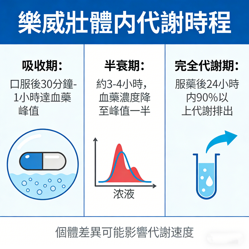 樂威壯體內代謝時辰