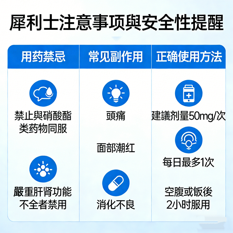 關於服用犀利士注意事項