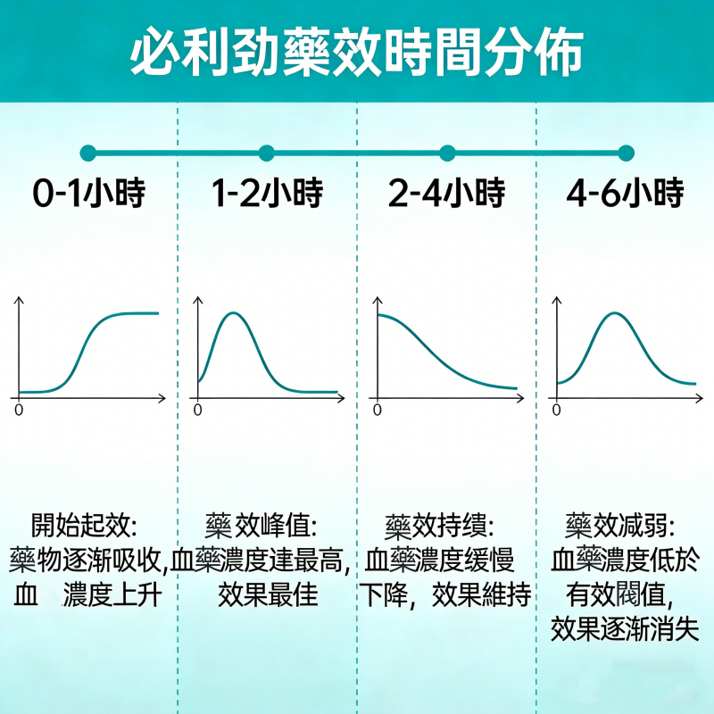必利勁藥效分佈時間