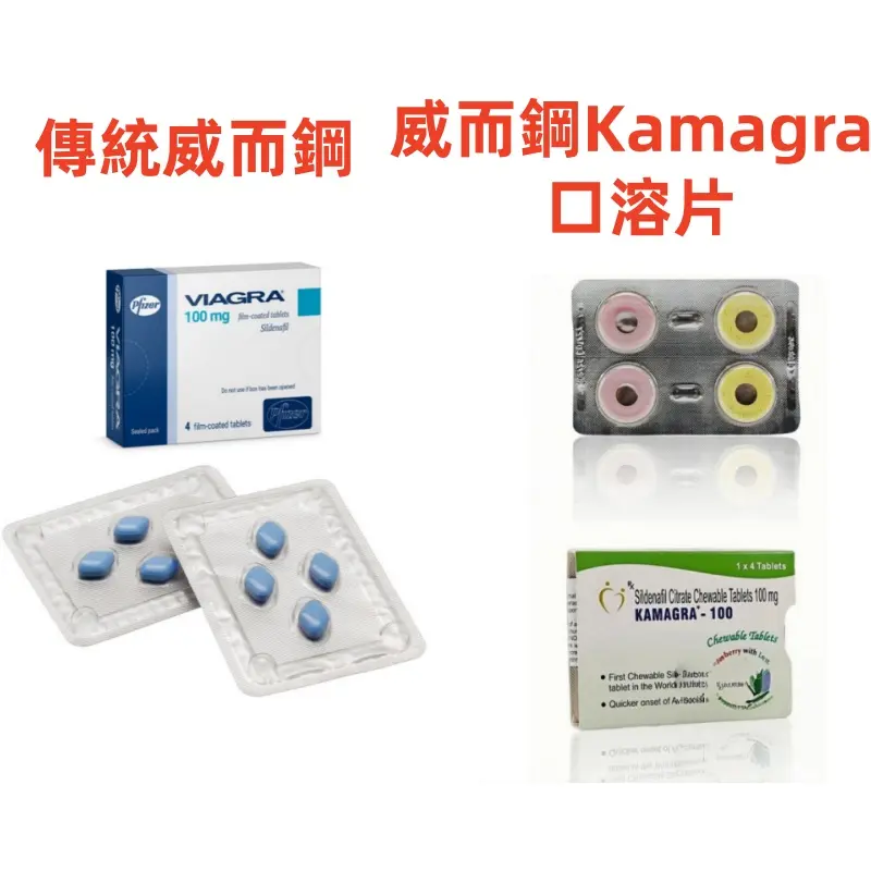 威而鋼口溶片與傳統威而鋼藥錠對比