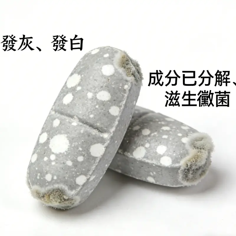 藥片變質