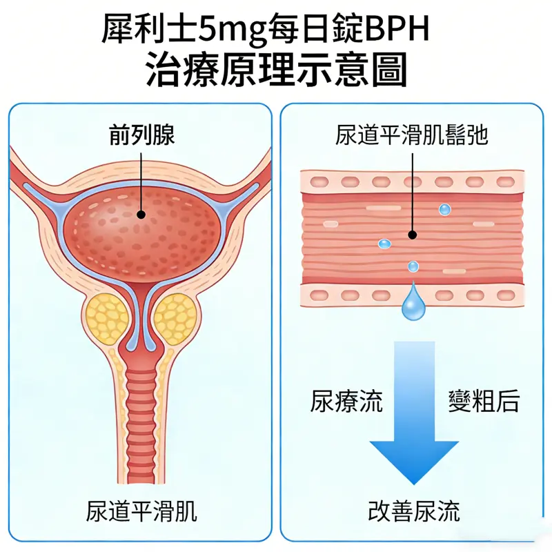 犀利士5mg每日錠治療BPH