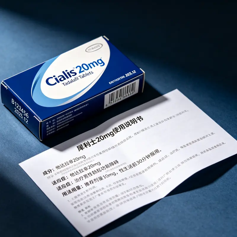 正品犀利士 20mg 包裝與說明書細節