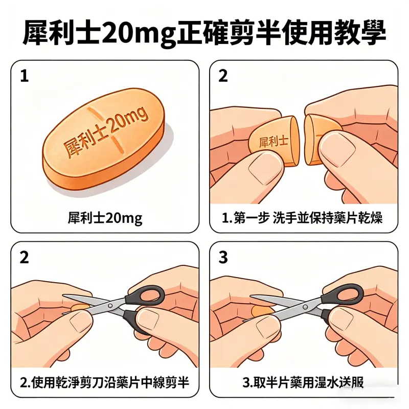 犀利士20mg正確剪半使用教學