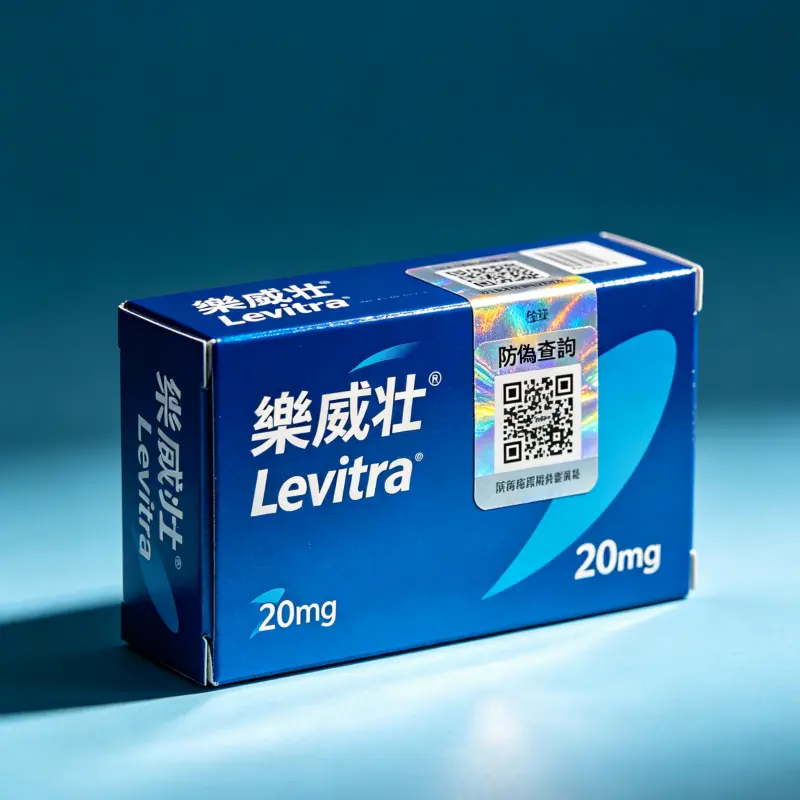 樂威壯 Levitra 20mg 原廠包裝外盒與防偽標籤