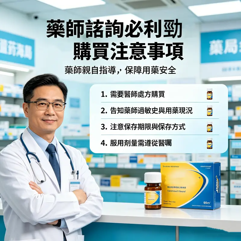 藥師諮詢必利勁購買注意事項