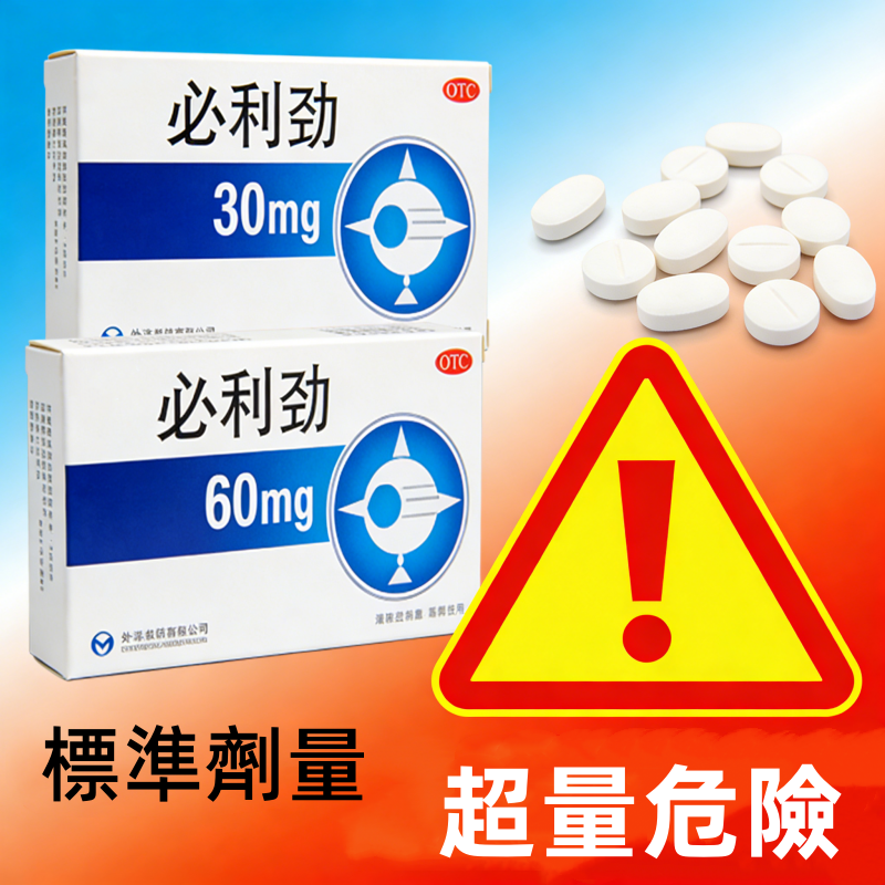 服用必利勁超量