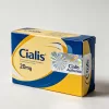 原廠犀利士 Cialis 20mg 包裝圖，具備防偽雷射標籤