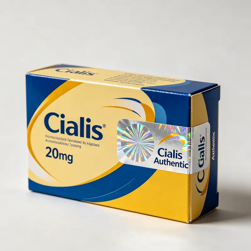 原廠犀利士 Cialis 20mg 包裝圖,具備防偽雷射標籤