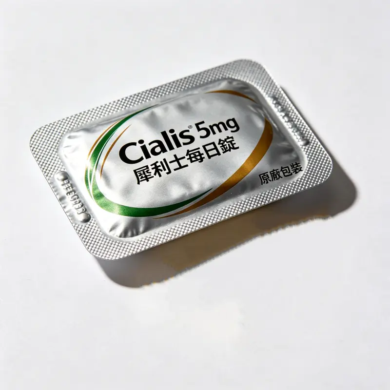 犀利士每日錠 Cialis 5mg 原廠包裝外觀與藥錠
