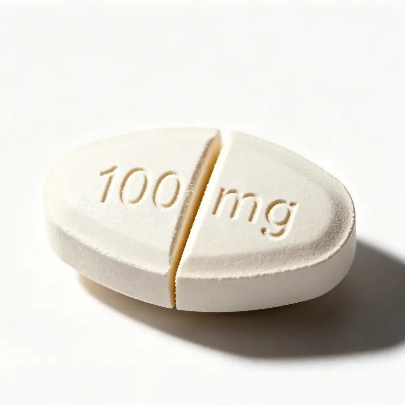 威而鋼100mg藥錠切半示意圖