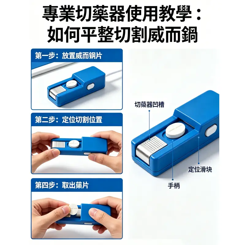專業切藥器使用教學：如何平整切割威而鋼