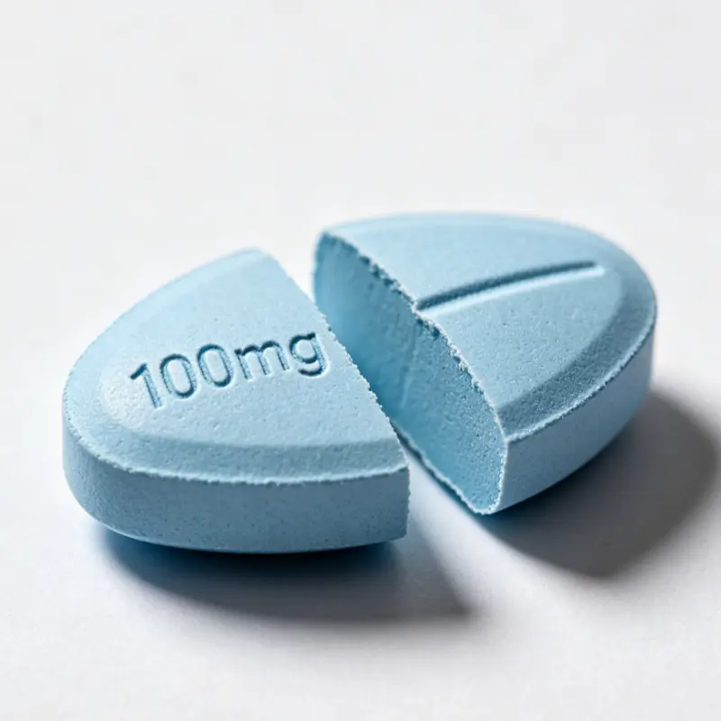 威而鋼100mg藥錠切半示意圖