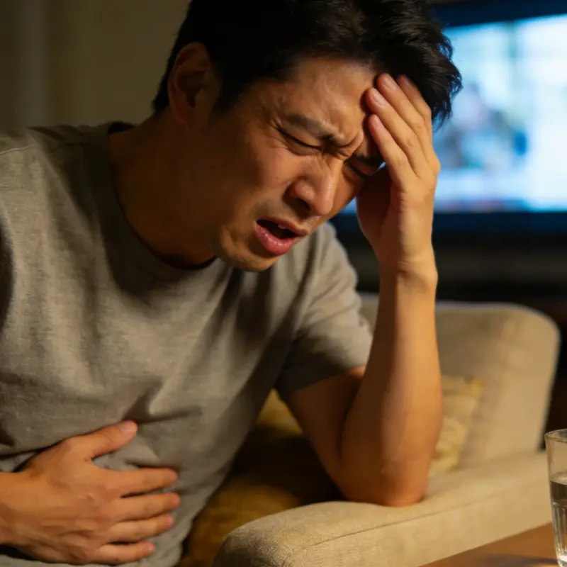 吃必利勁頭痛、腹瀉