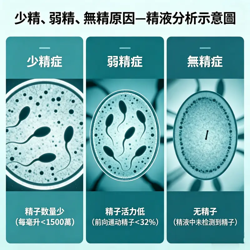 少精、弱精、無精