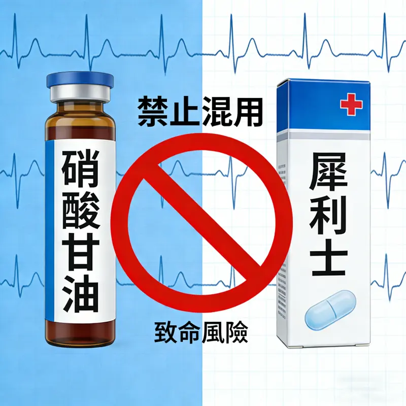 硝酸甘油禁止與犀利士混用