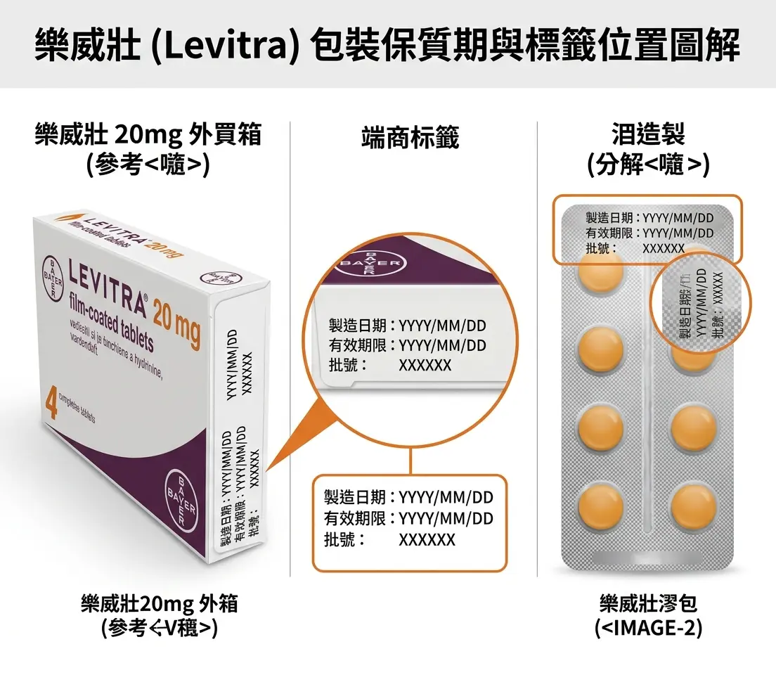 樂威壯包裝保質期標籤位置圖解