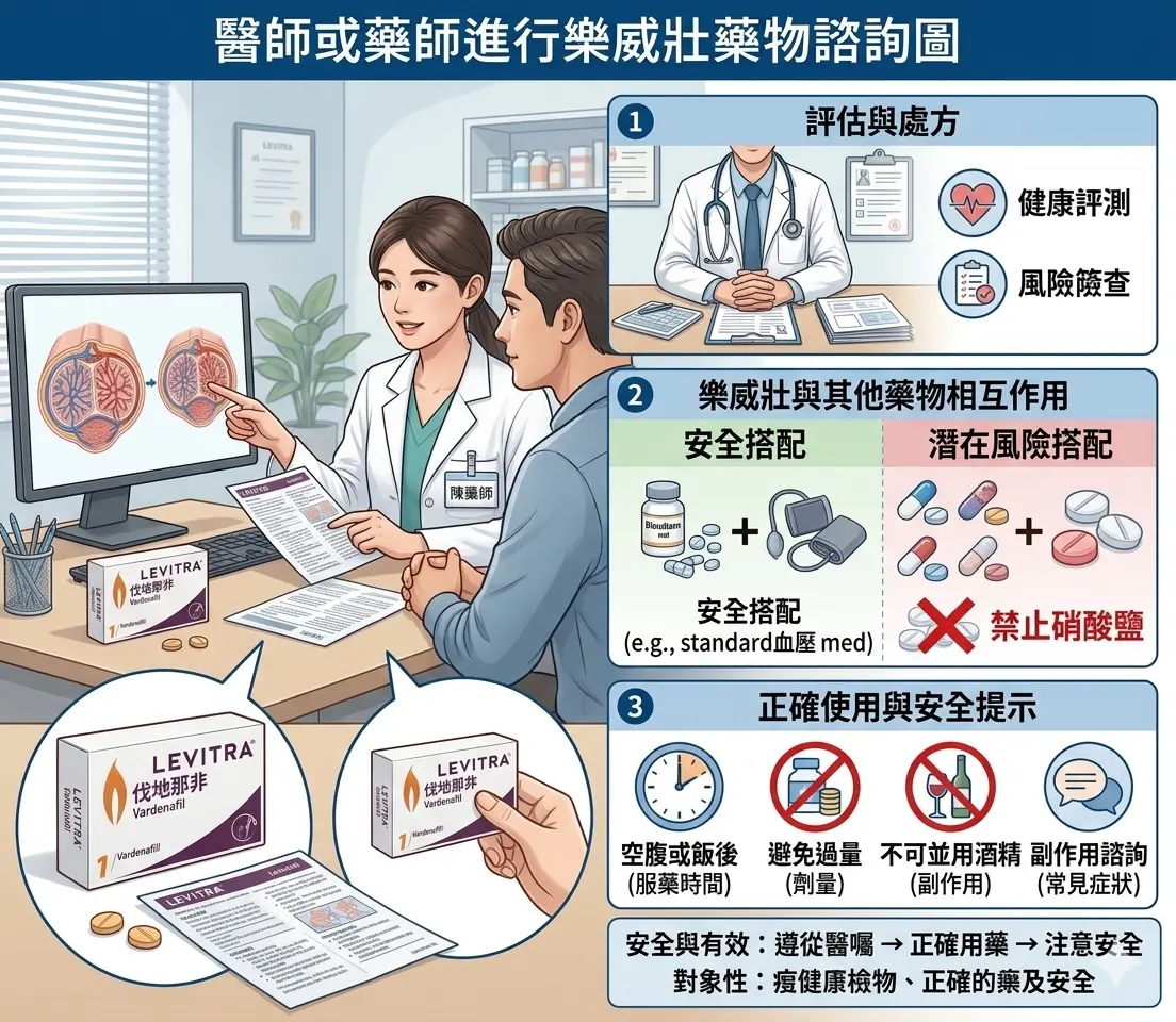 泌尿科醫師指導如何根據個人體質調整樂威壯劑量減少不適