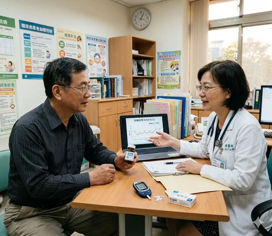 糖尿病患者諮詢醫師關於威而鋼服用安全性與血糖管理