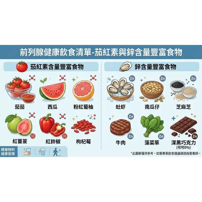 前列腺健康飲食清單-茄紅素與鋅含量豐富食物