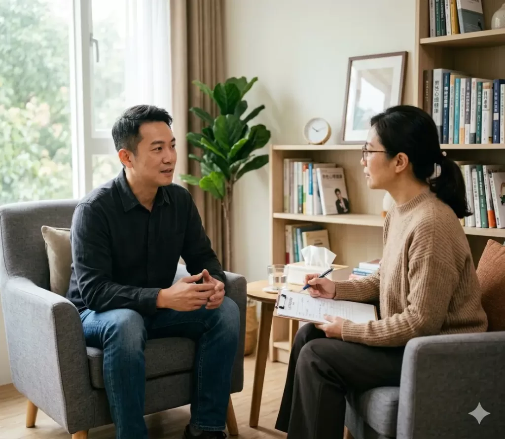 透過專業心理諮商與心理評估重建男性內心平衡
