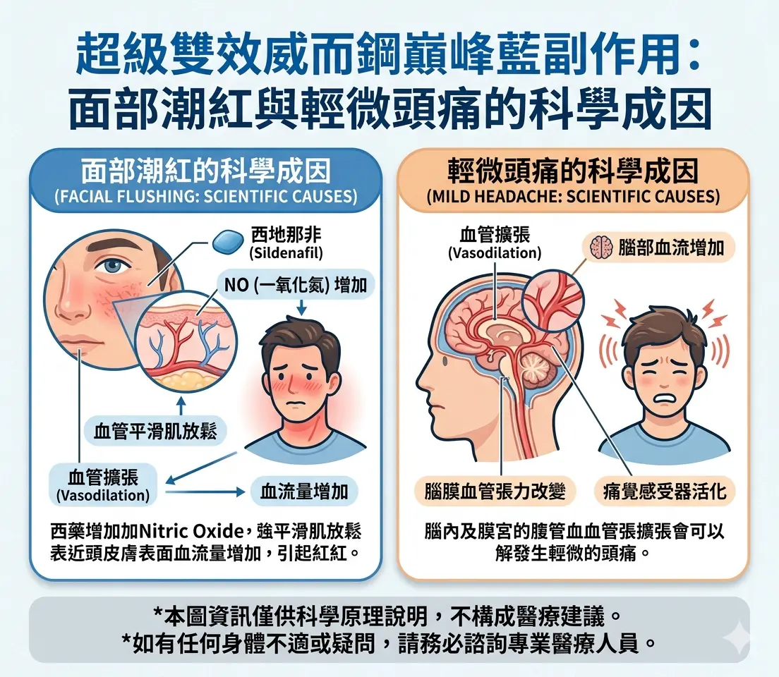 超級雙效威而鋼巔峰藍副作用