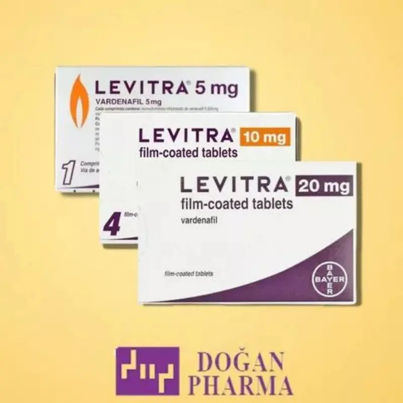 樂威壯 Levitra 三種規格劑量 5mg 10mg 20mg 包裝對比圖