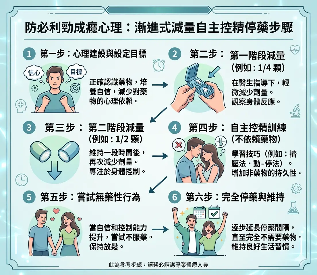 防必利勁成癮心理：漸進式減量自主控精停藥步驟