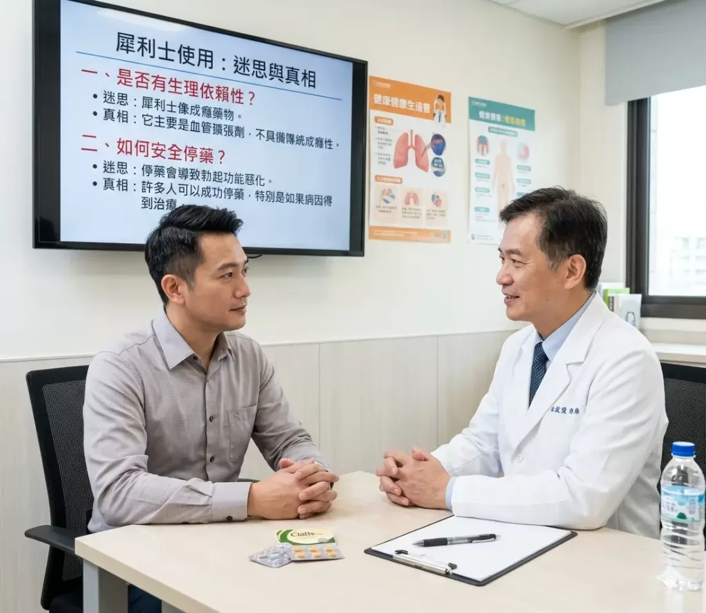 男性探討犀利士是否具備生理依賴性與如何安全停藥之迷思解析