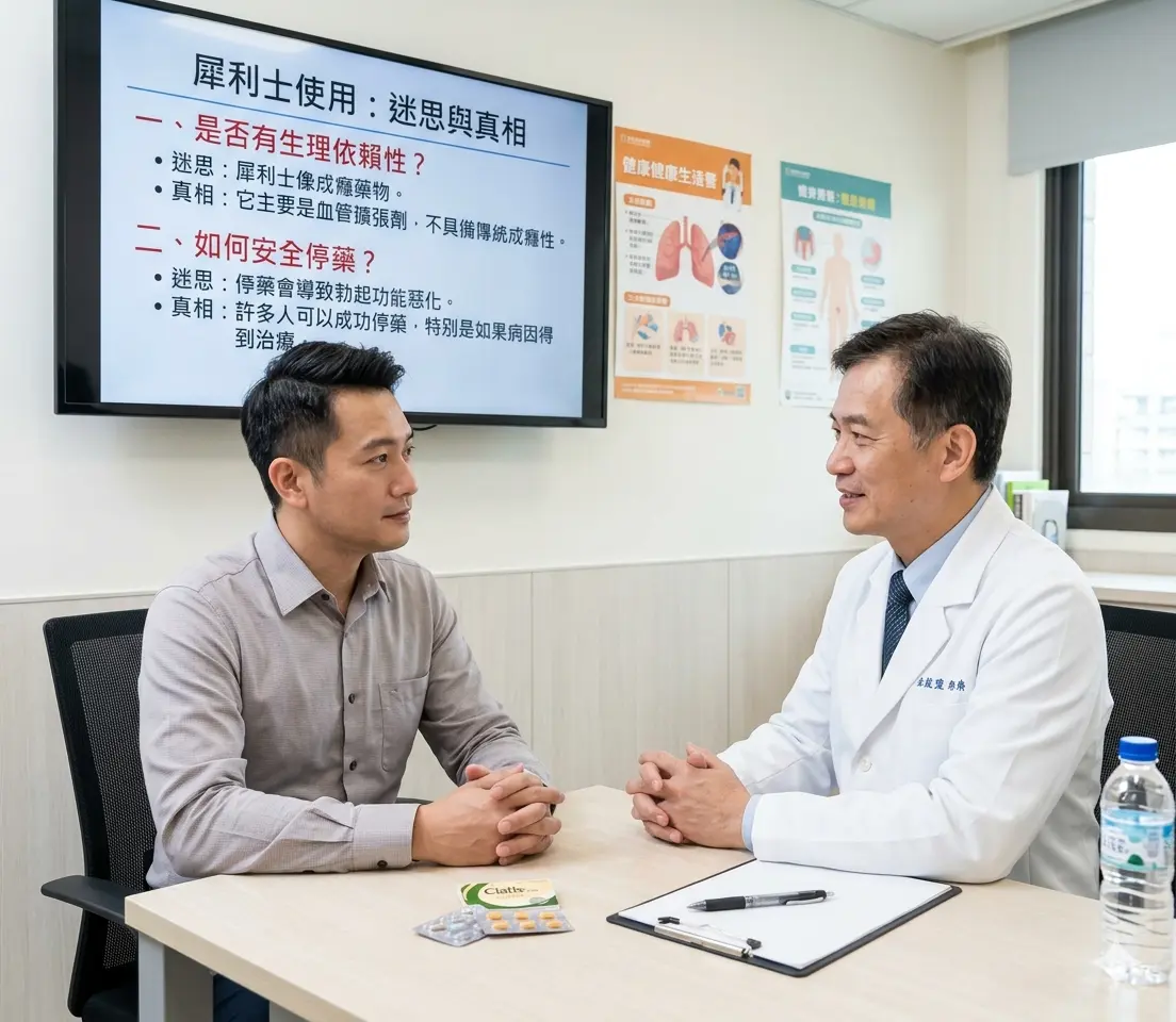 男性探討犀利士是否具備生理依賴性與如何安全停藥之迷思解析