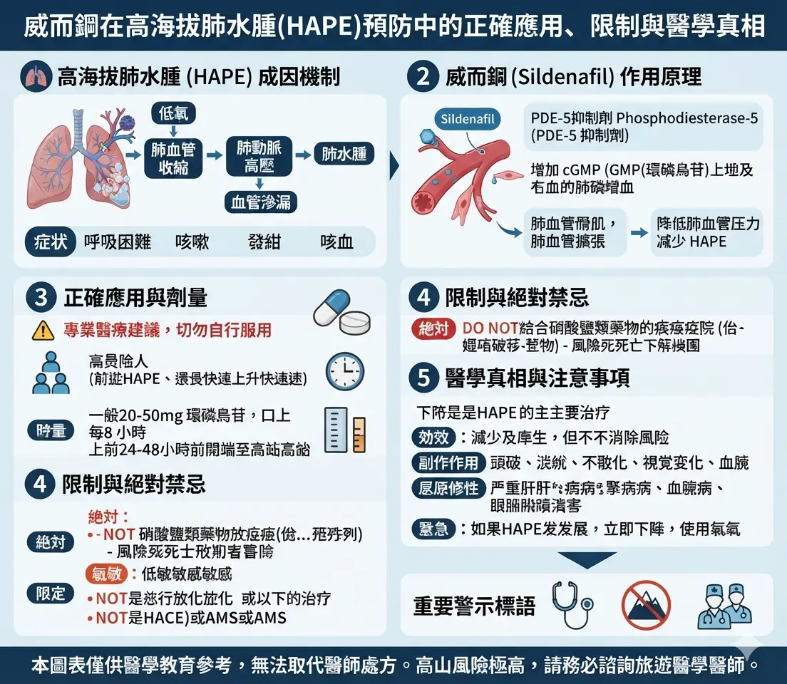 解析威而鋼在預防高海拔肺水腫高山癥中的正確應用限製與醫學真相