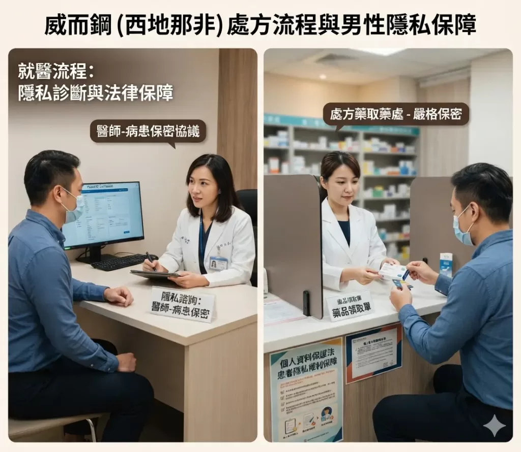 探討西地那非威而鋼Viagra在處方藥購買與就醫流程中面臨的男性隱私議題與法律保障