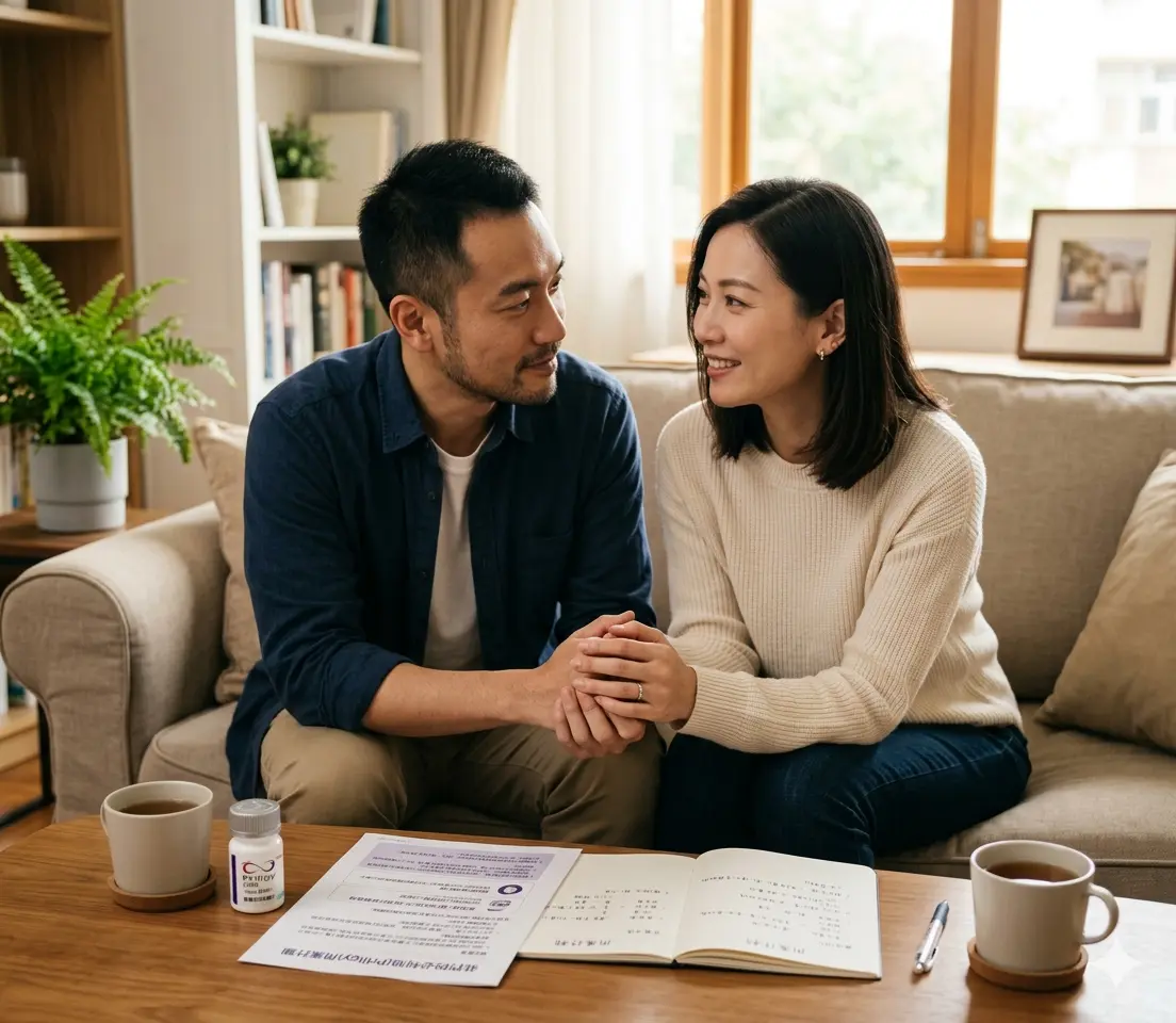 伴侶間坦誠溝通兩性親密健康,攜手面對早洩問題並共同製定必利勁用藥計劃