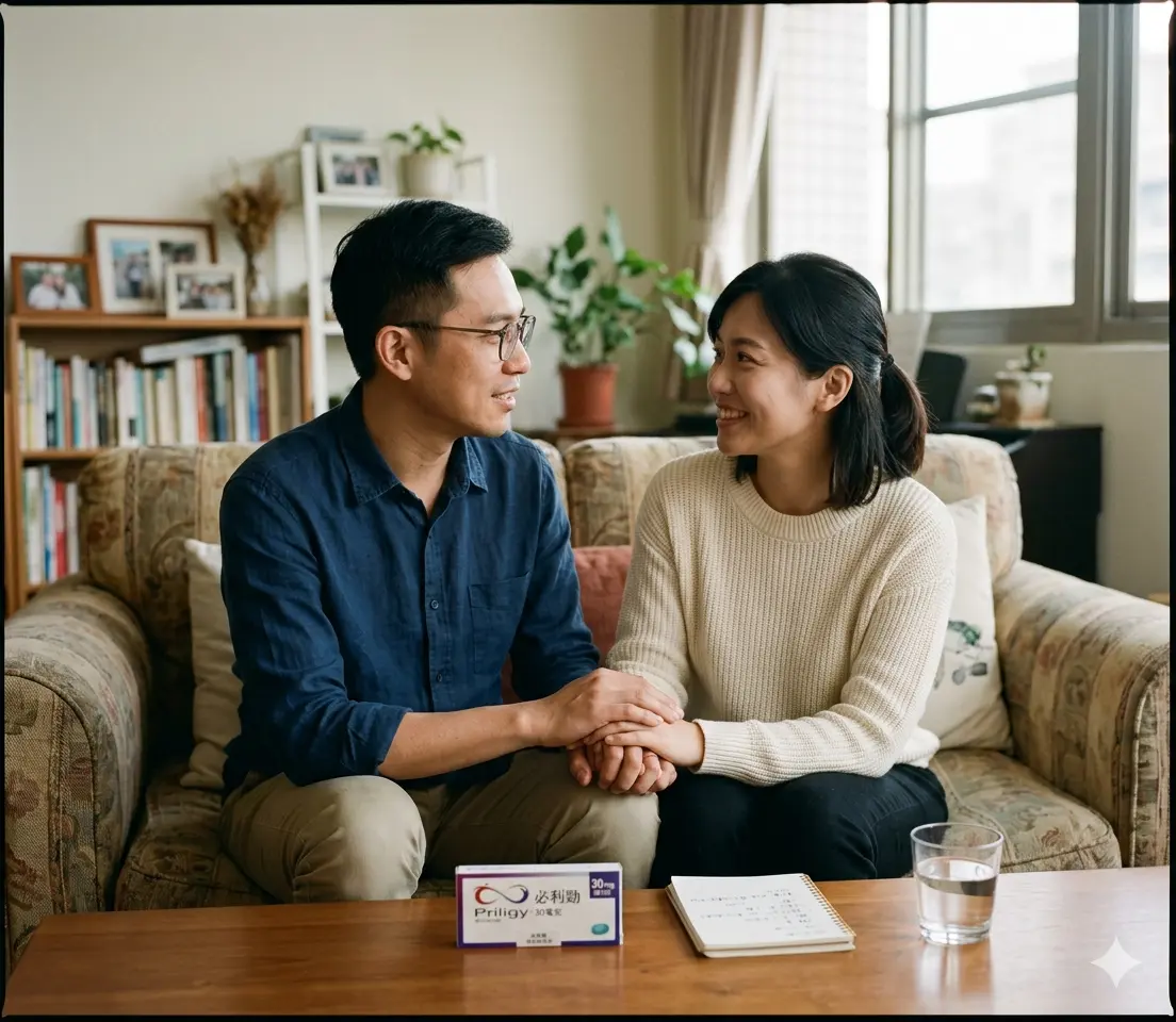 探討必利勁對婚姻的影響:夫妻透過坦誠溝通與專業藥物治療打破早洩引發的親密危機