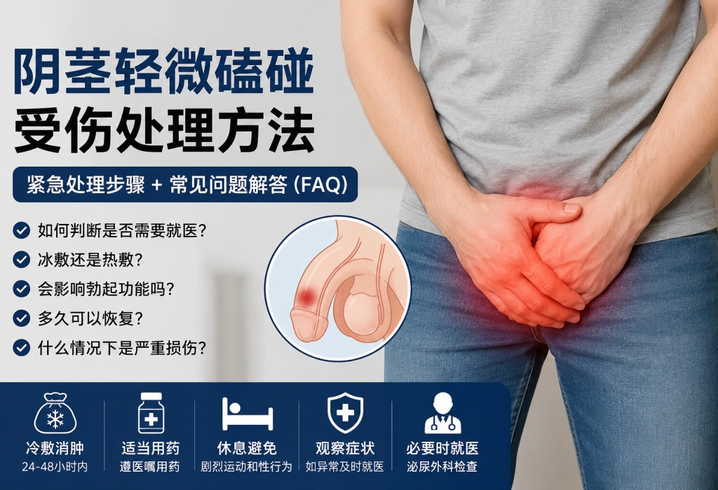 陰莖輕微磕碰受傷怎麼辦
